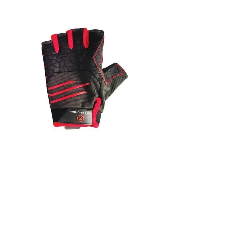 Zero Friction Men’s Universal Fit Heat‑Resistant Work Gloves – Black/Red