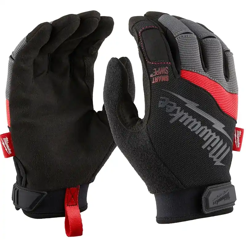 Milwaukee Unisex Xl Synthetic Leather Work Gloves With Hook And Loop Cuff