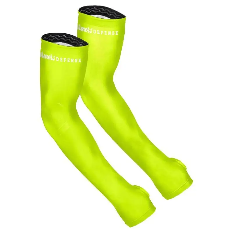 Farmers Defense L/xl High-vis Yellow Polyester Spandex Protection Sleeves