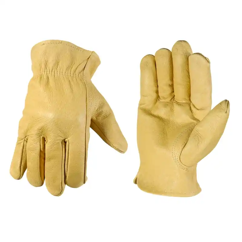 Men‘s Bucko Leather Driver Work Gloves Size Large 1133l
