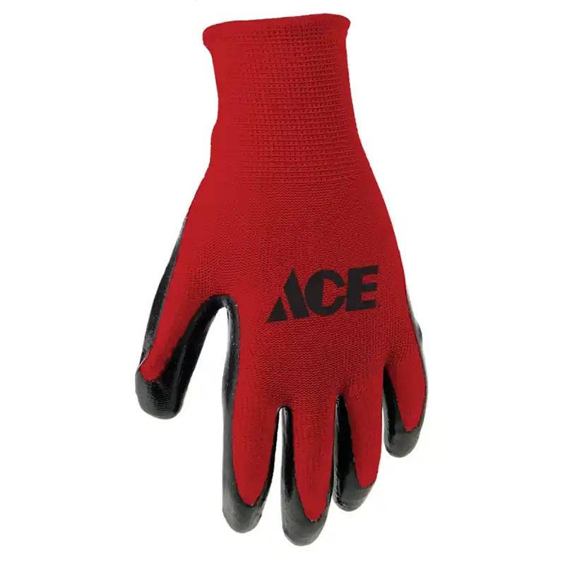 Men‘s Indoor/outdoor Nitrile Coated Work Gloves Red Xl - 1 Pair