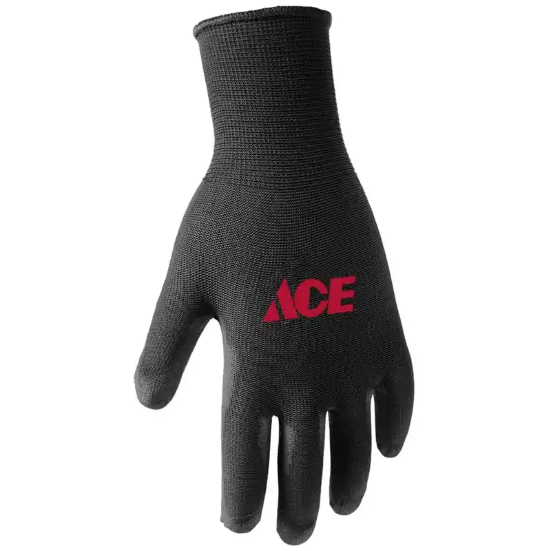 Men‘s Indoor/outdoor Polyurethane Coated Work Gloves Black Xl