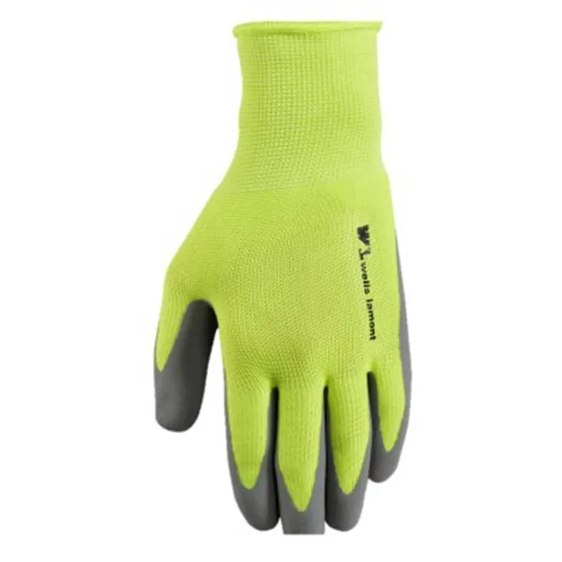 Wells Lamont High‑Visibility Men’s Work Gloves – Gray/Yellow, Large (Indoor/Outdoor)