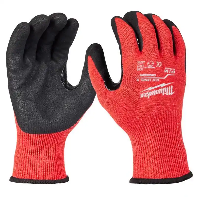 Milwaukee Unisex Medium Cut Level 3 Nitrile Dipped Work Gloves