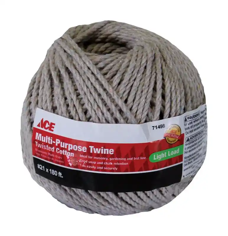 21 In. Diameter X 180 Ft. Length White Twisted Cotton Twine