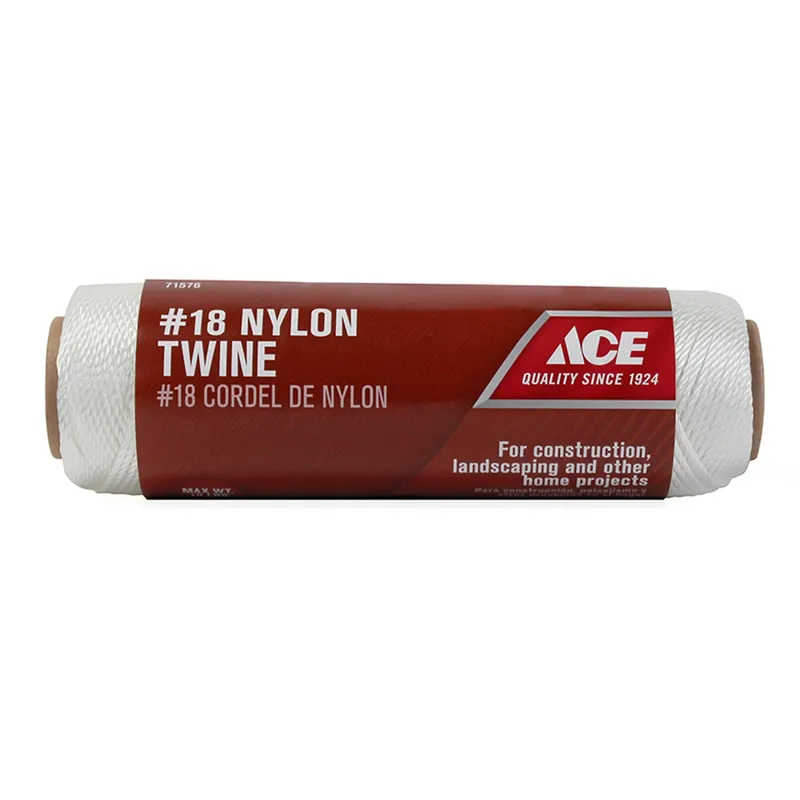 18 In. Diameter X 260 Ft. Length White Twisted Nylon Twine For Various Projects