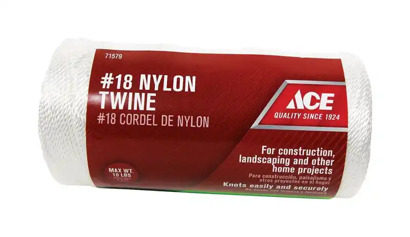 18 In. Diameter X 1050 Ft. Length White Twisted Nylon Twine For Various Projects