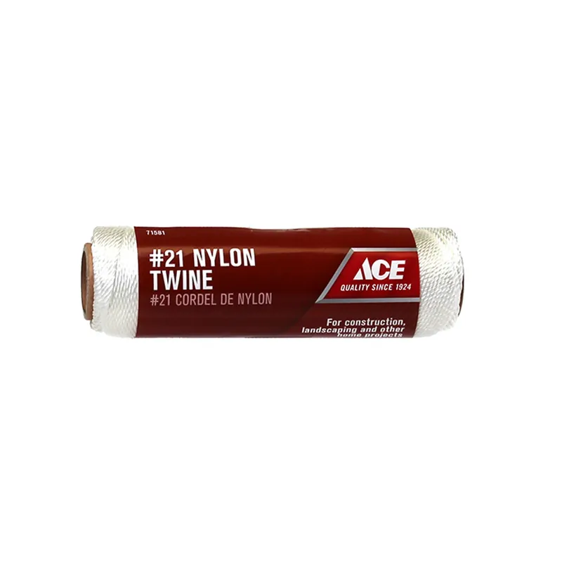 21 In. Diameter X 215 Ft. Length White Twisted Nylon Mason Line