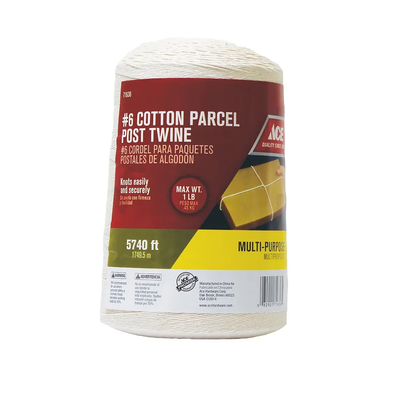 5740 Ft. L White Twisted Cotton Twine - Multi-purpose Wrapping Twine