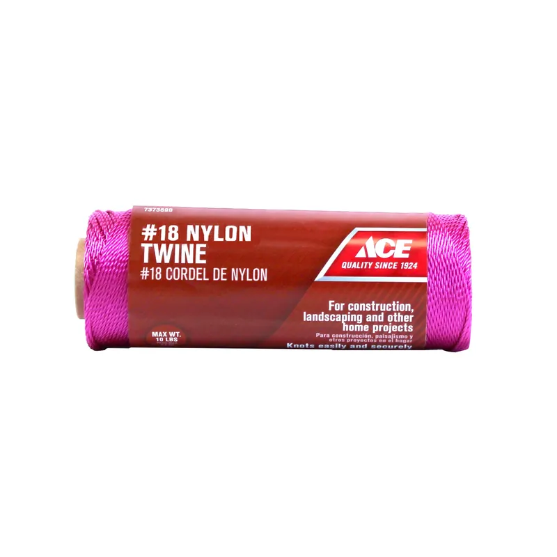 18 In. Diameter X 525 Ft. Length Pink Twisted Nylon Twine For Outdoor Projects