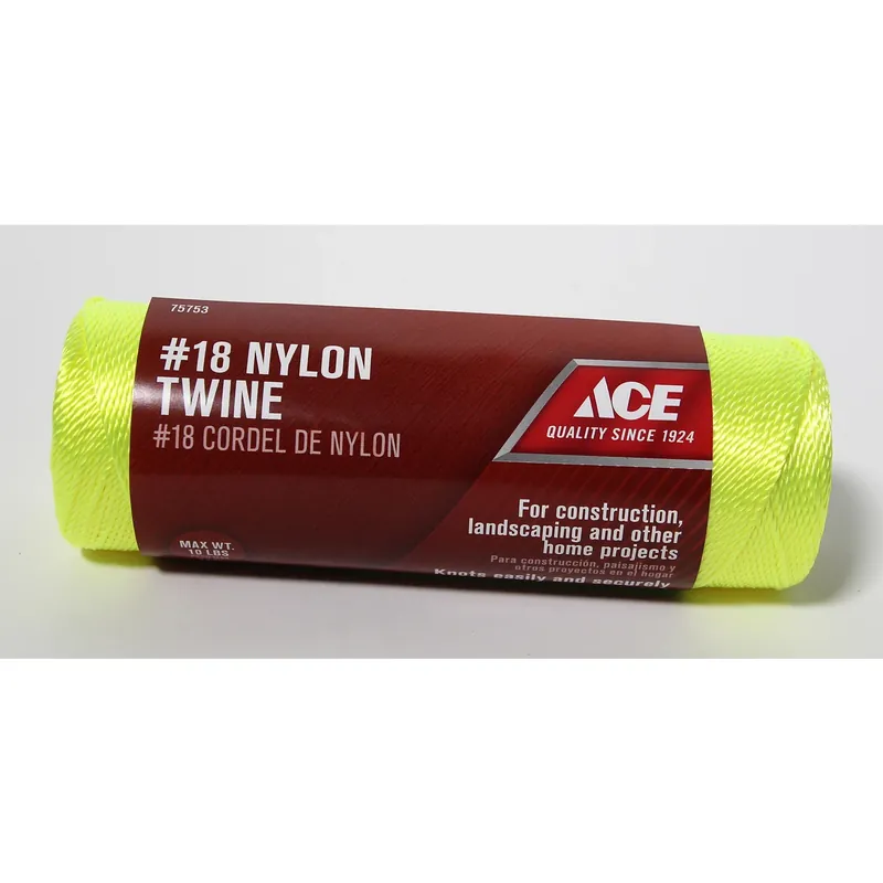 Ace 18 In. Dia. X 525 Ft. L Yellow Twisted Nylon Mason Line