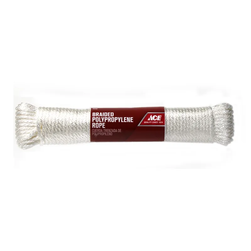 1/4 In. Diameter X 100 Ft. Length White Braided Poly Rope