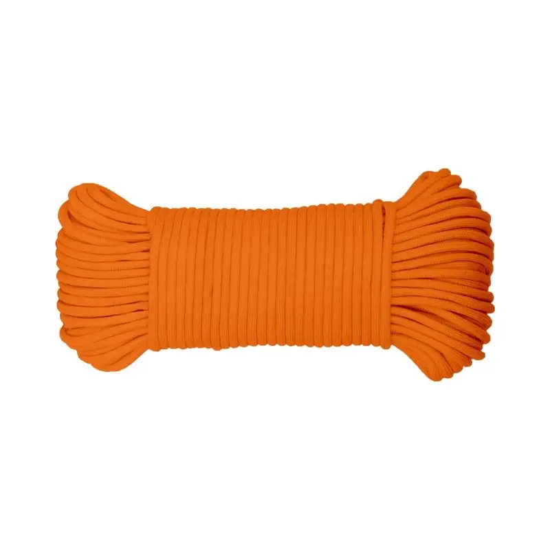 5/32 In. Diameter X 100 Ft. Length Orange Diamond Braided Paracord Rope