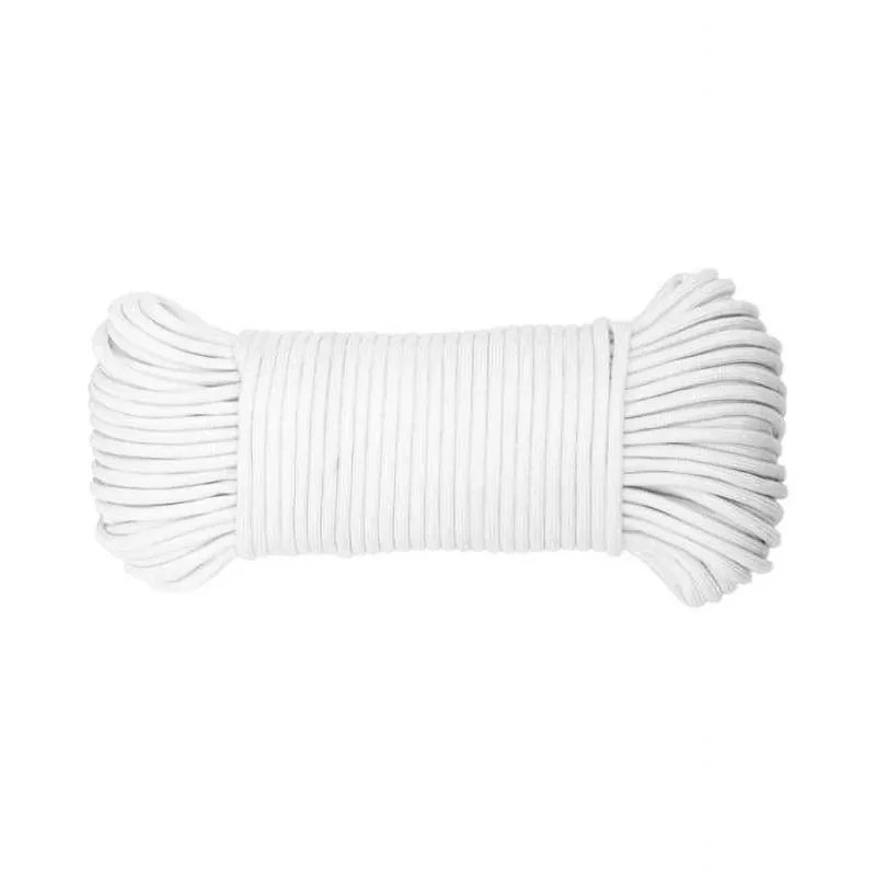 5/32 In. D X 100 Ft. L White Diamond Braided Paracord Rope