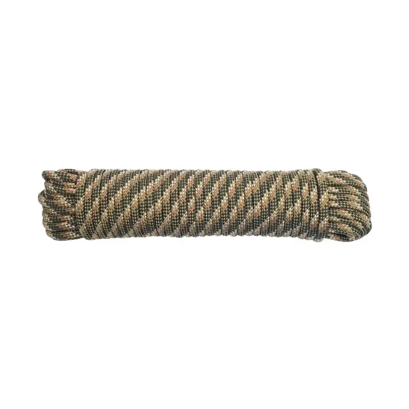 3/8 Inch Diameter X 100 Feet Length Camouflage Diamond Braided Polyblend Rope