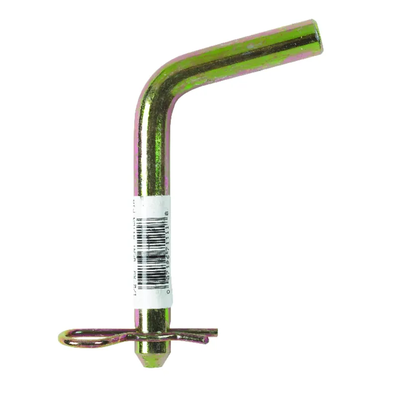 Steel Bent Hitch Pin, 1/2 In Diameter X 3 In Length, Zinc Plated