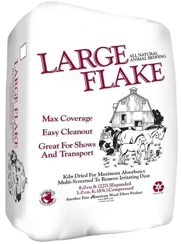 8.0 Cu. Ft. Pine Large Flake Animal Bedding Stall Shavings