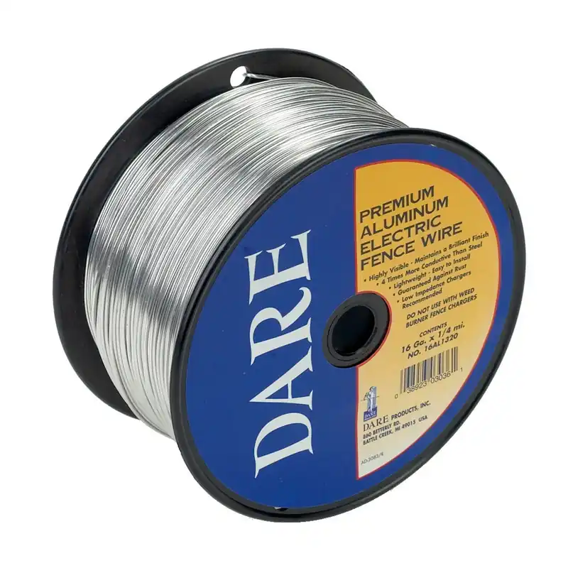 Eletric Fence Wire, 16 Gauge, Aluminum, 1/4 Mile