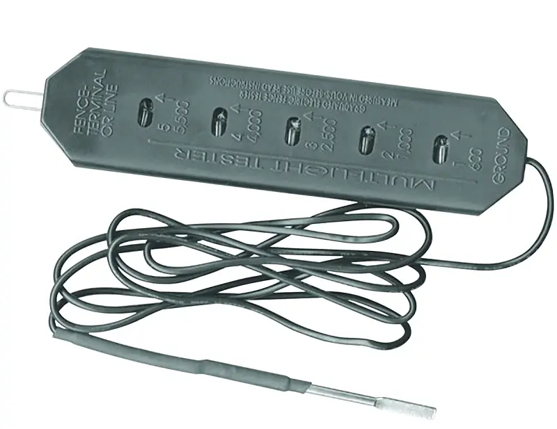 Multi-light Electric Fence Tester Model A5lvt-z For Voltage Measurement