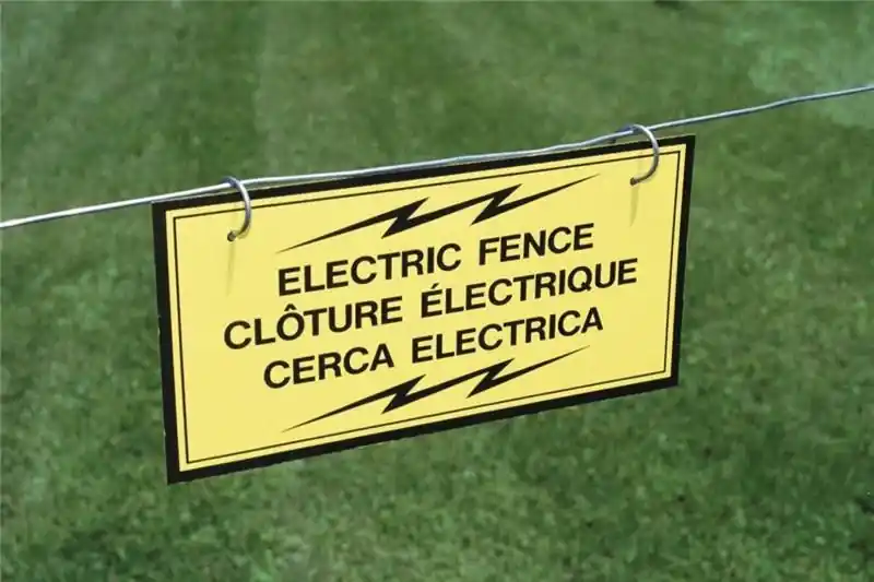 A-12T Fi-Shock Fence Warning Sign -