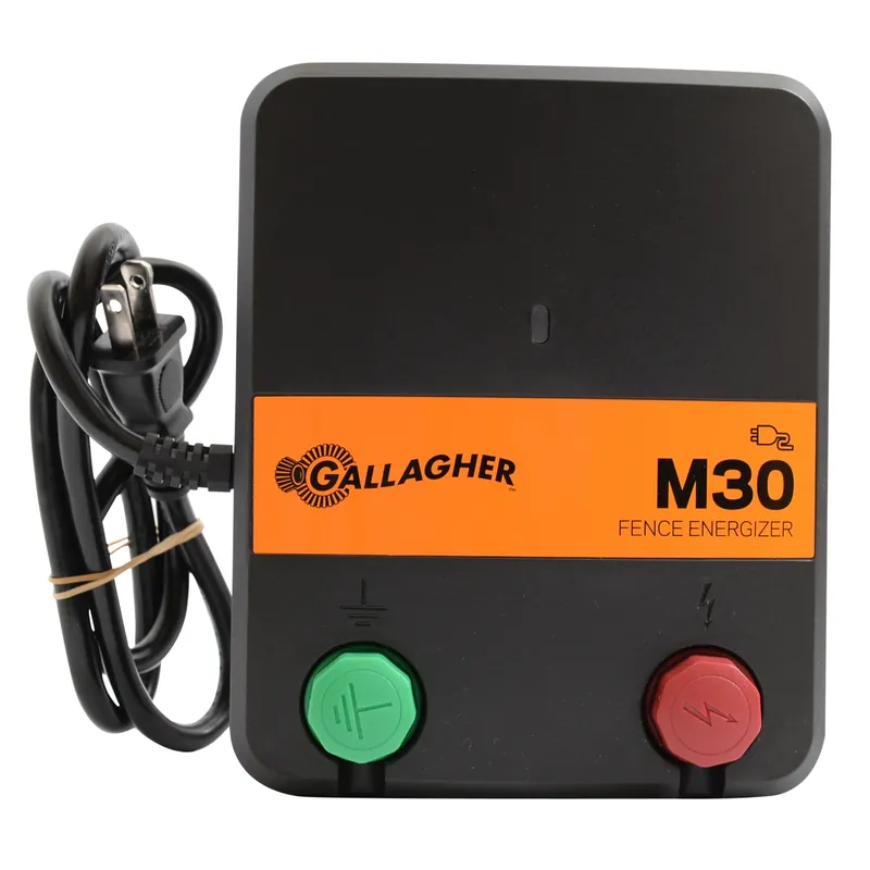 Electric Fence Charger, M30, 0.3 Joules, 110-Volt