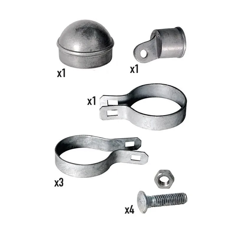 YardGard 6 Ft. H Aluminum Chain Link Fence End/Gate Post Kit