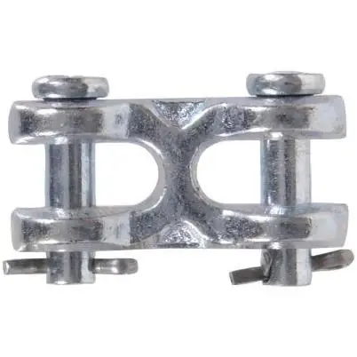 5/8-inch Double Clevis Link, Zinc Forged Steel For Industrial Applications