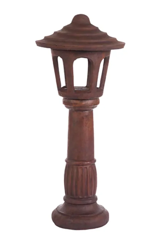 Lantern W/Pedestal Pnt