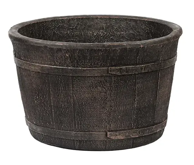 Cedar Barrel Planter