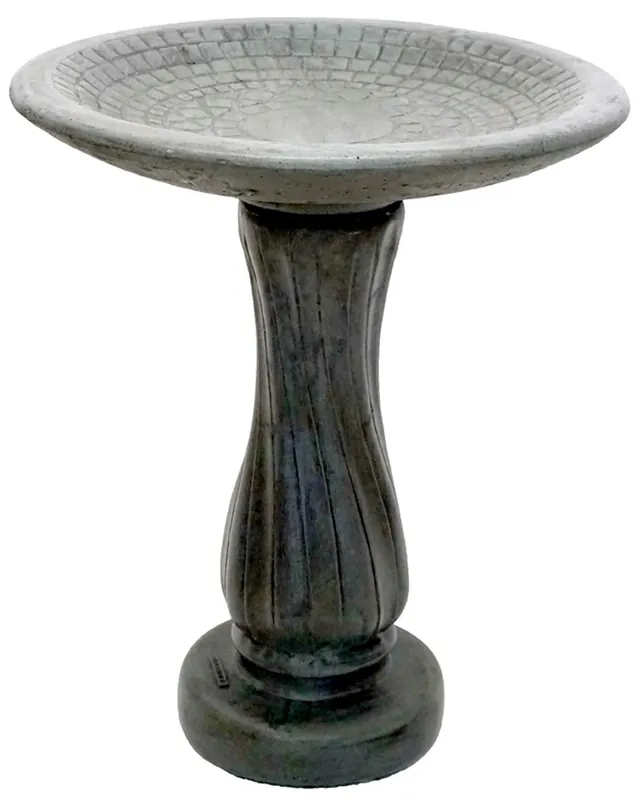 Spiral Birdbath Pnt