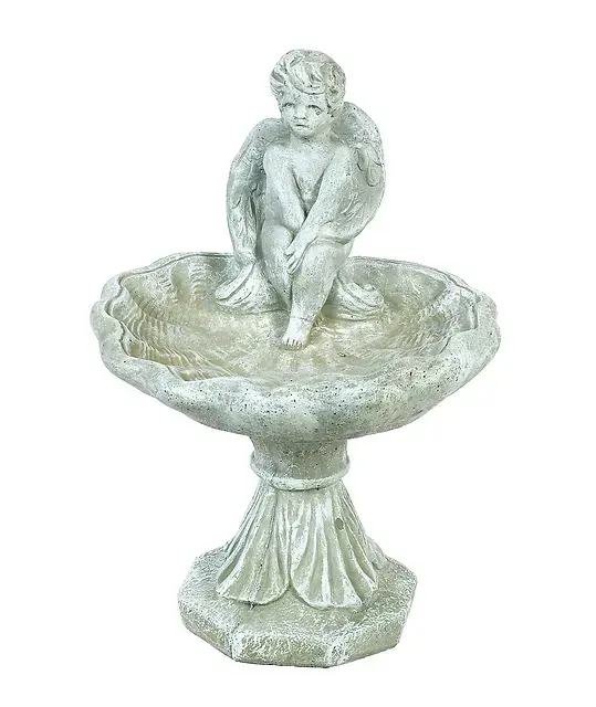 Angel Birdbath Pnt