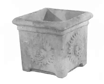 Square Sunface Planter Pnt