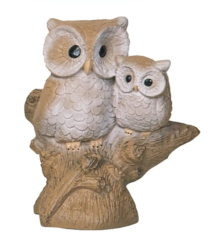 TWO OWLS ON A LOG