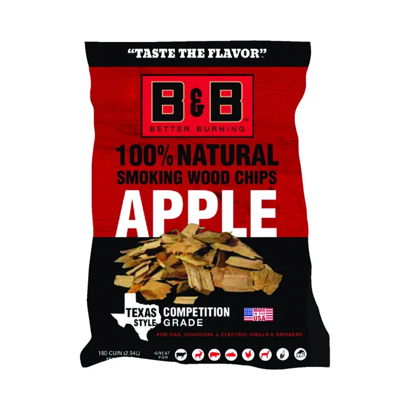 All Natural Apple Wood Smoking Chips 180 Cubic Inches