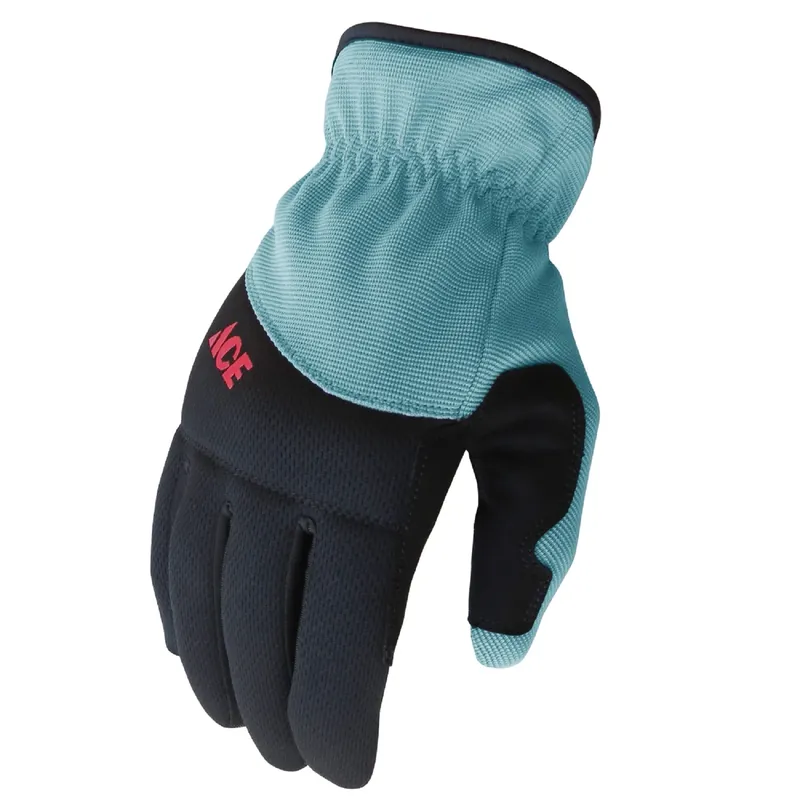 L I-mesh Women‘s Utility Gardening Gloves - Black And Mint