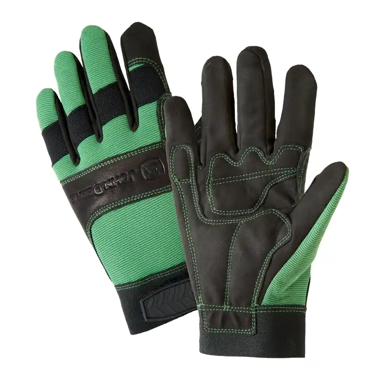 John Deere Hi-dexterity Work Gloves Black/green Large 1 Pair