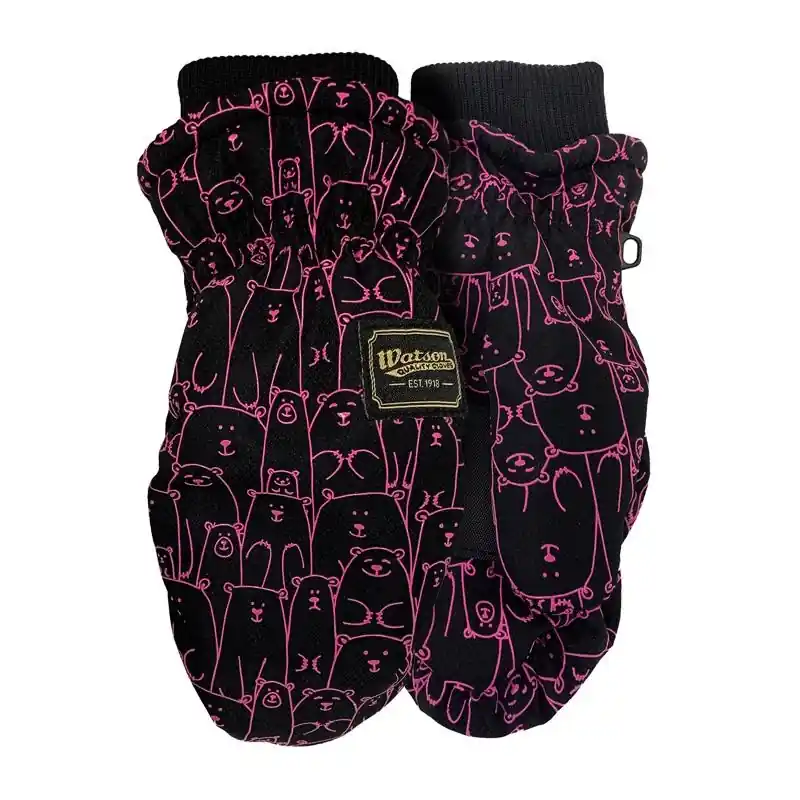 Watson Gloves Xs Nylon Lil Bear Mitts Pink Kids Cold Weather Gloves
