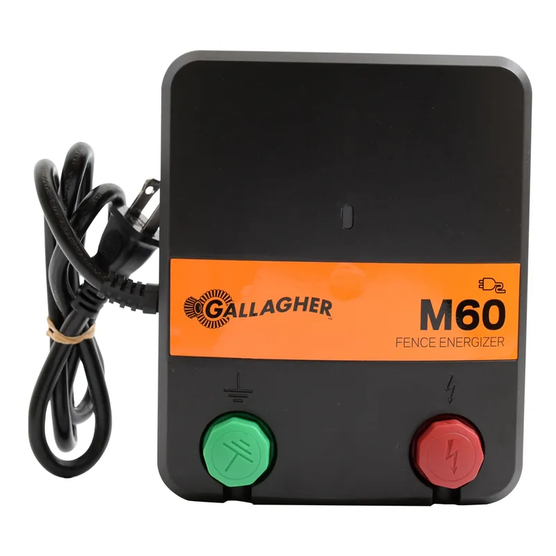 Electric Fence Charger, M60, 0.6 Joules, 110-Volt