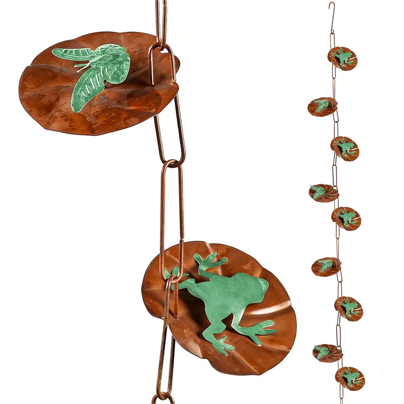 96" LILY PAD RAIN CHAIN