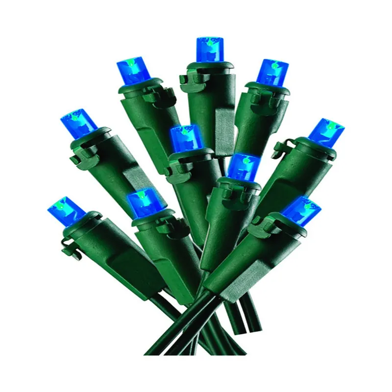 Led Micro Light Set Blue 24.75 Ft 100 Lights Plug-in