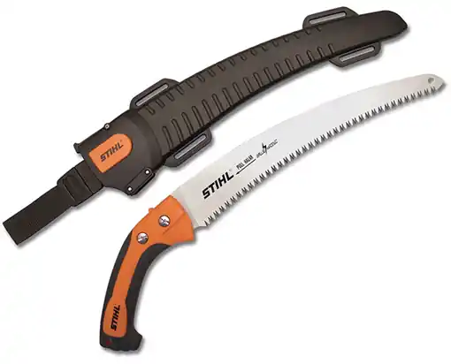 Ps 90 12-inch Chrome-plated Curved Arboriculture Saw With Sheath