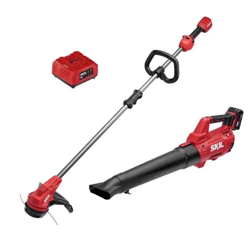 Pwrcore 20v Brushless Leaf Blower & 20v 13 In. String Trimmer Combo Kit