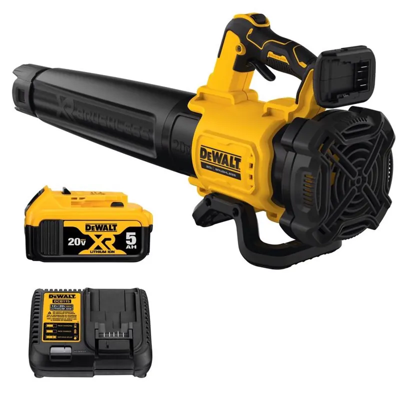 20-Volt MAX Leaf Blower, Brushless Low-Noise Motor, 125-MPH, Battery & Charger