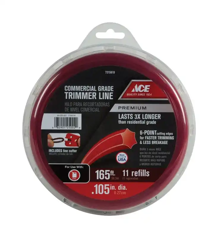 Premium Commercial Grade 0.105 In. Diameter X 165 Ft. Length Trimmer Line