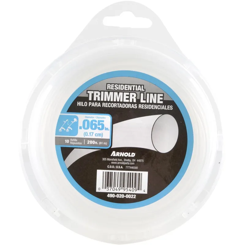 Residential Grade 0.065 In. Diameter X 200 Ft. Length Trimmer Line