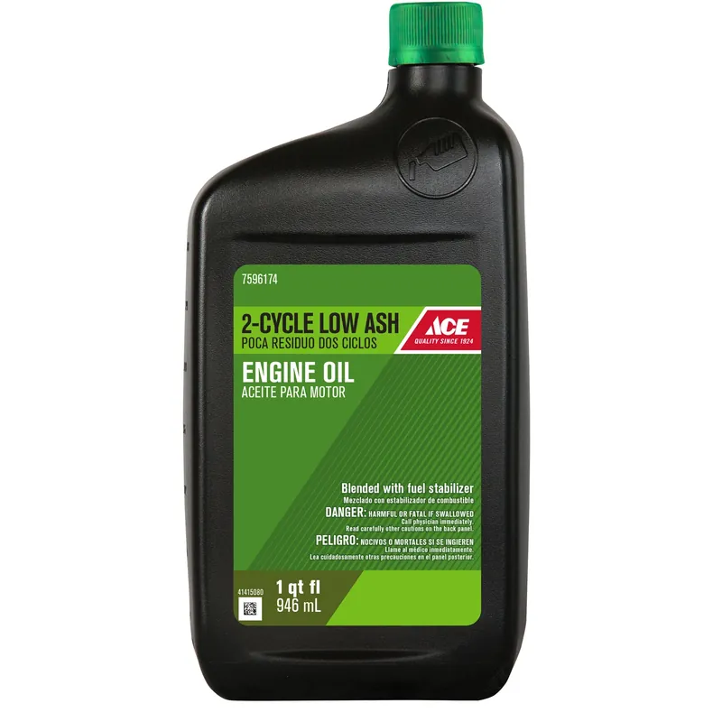 2-cycle Low Ash Engine Oil 1 Quart - 40 1/50 1 Synthetic Blend