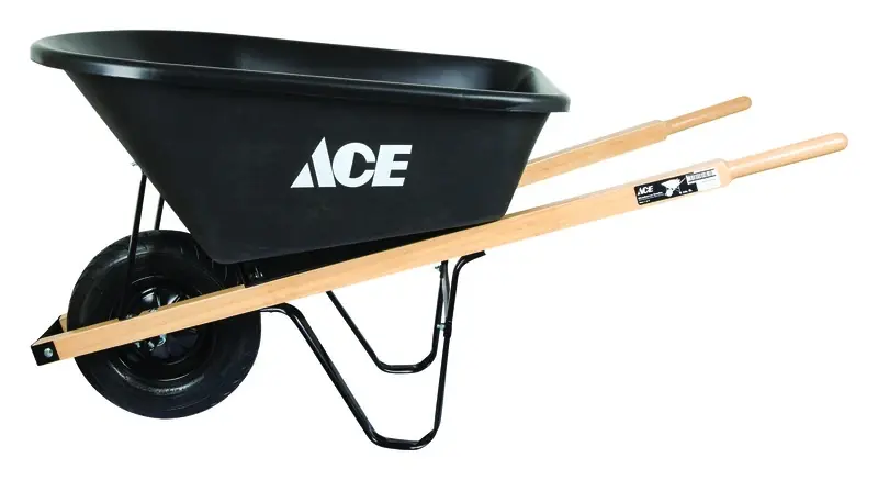 Poly Residential Wheelbarrow 6 Cubic Feet Capacity Model Tp6r-ace
