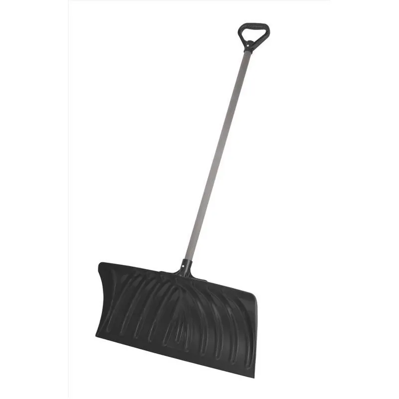 Suncast 27‑Inch X 56‑Inch Poly Snow Pusher – Heavy‑Duty Black Blade With Steel Grip
