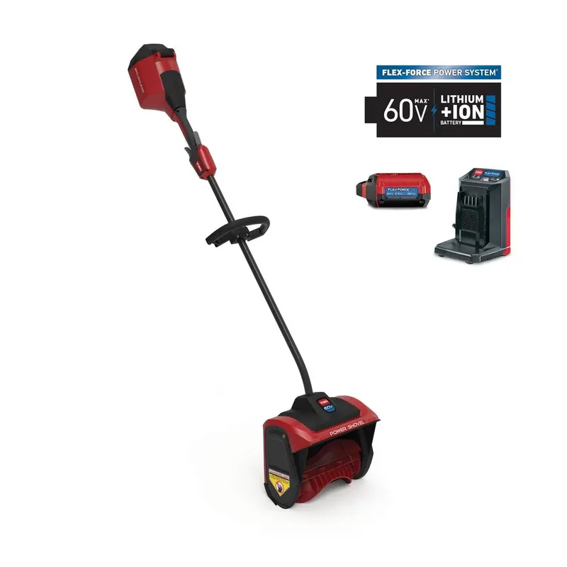 60-Volt Cordless Snow Shovel, 12 In. Wide, 2.5Ah Battery