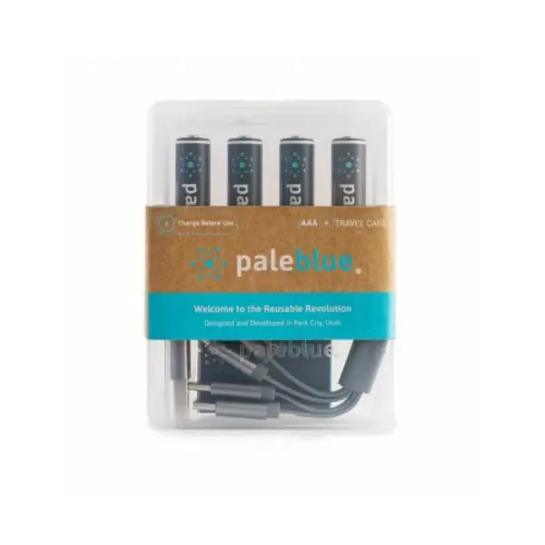 Pale Blue Earth AAA Lithium Batteries 4 Pk Carded